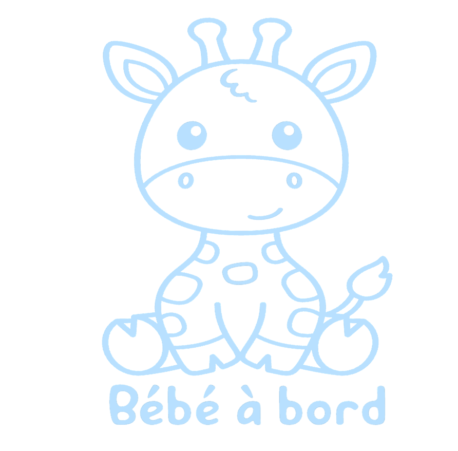 Autocollant Bébé à bord - Giraffe